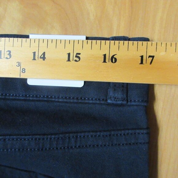 GLORIA VANDERBILT Wide Leg Tummy Control Crop Pants Sz 8 Navy Blue Pull On NWT - Picture 13 of 15